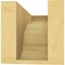 Ekena Millwork 6"W x 12"D x 6"H Wide Bryant Rough Cedar Woodgrain TimberThane Corbel, Primed Tan CORUR06X12X06BRYRCPR - alternate 4